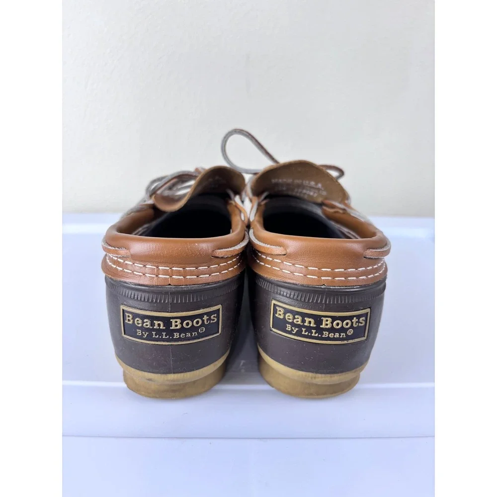 Vintage L.L.Bean Bean Boots Size 10M  Made in Maine Duck Boots Brown Hunting
